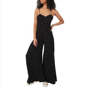 Free People Black & White Jumpsuit